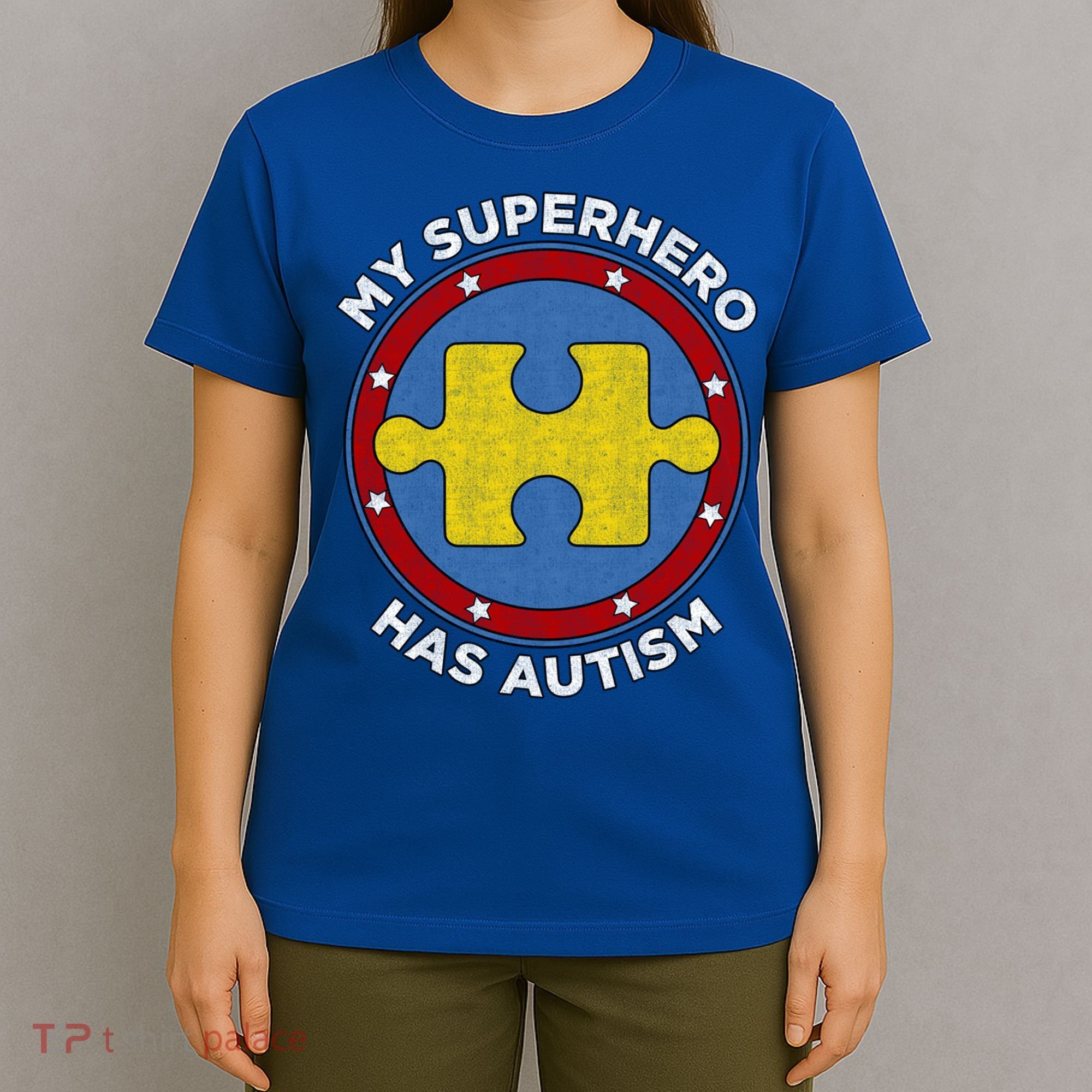 My Superhero Has Autism Awareness Gift Support Gift T-Shirt