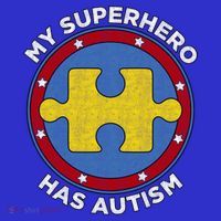 My Superhero Has Autism Awareness Gift Support Gift Toddler Hoodie thumb 2