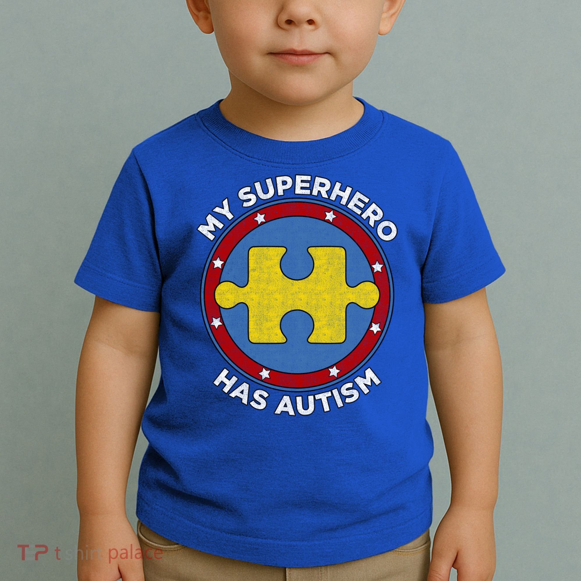 My Superhero Has Autism Awareness Gift Support Gift Toddler T-Shirt