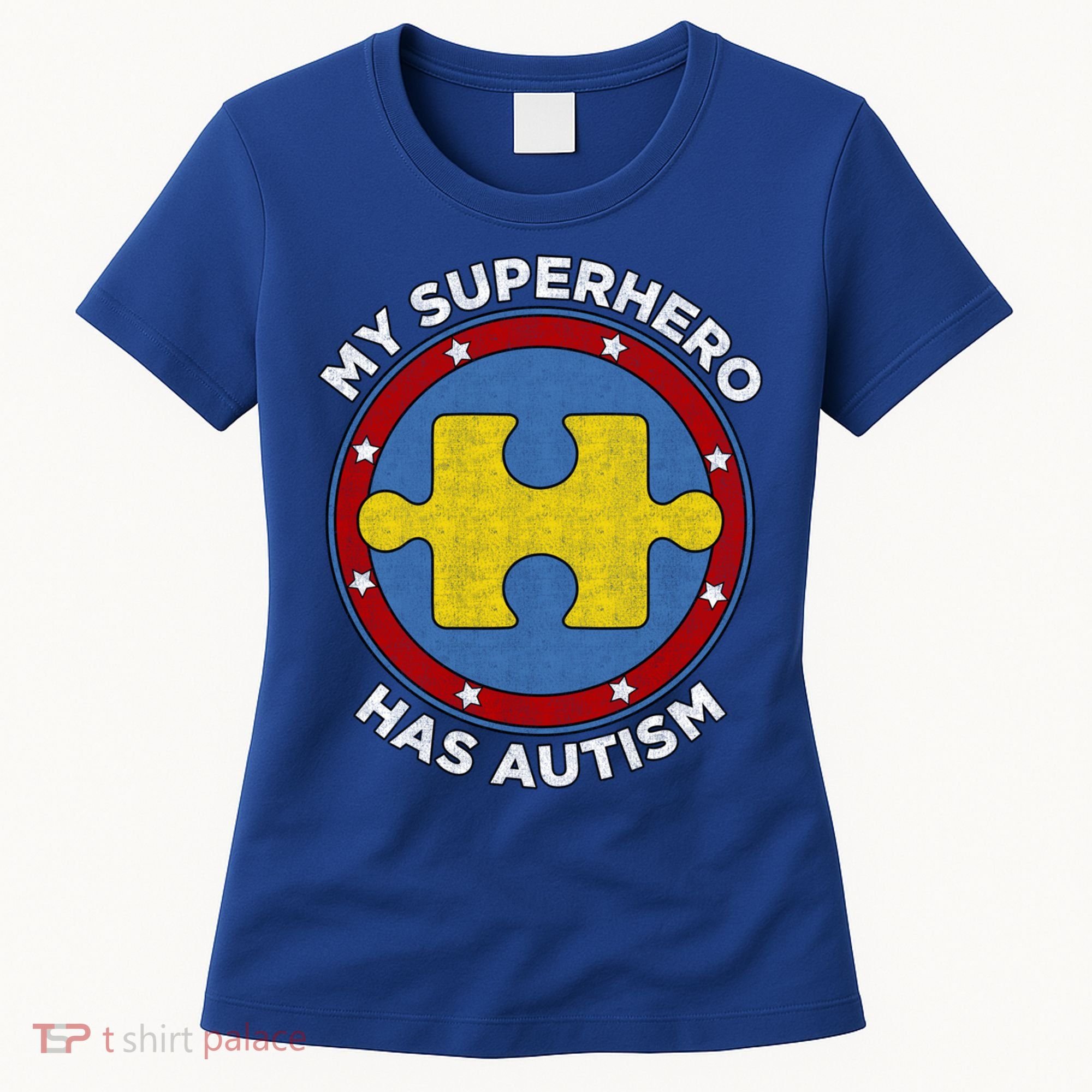 My Superhero Has Autism Awareness Gift Support Gift Women's T-Shirt