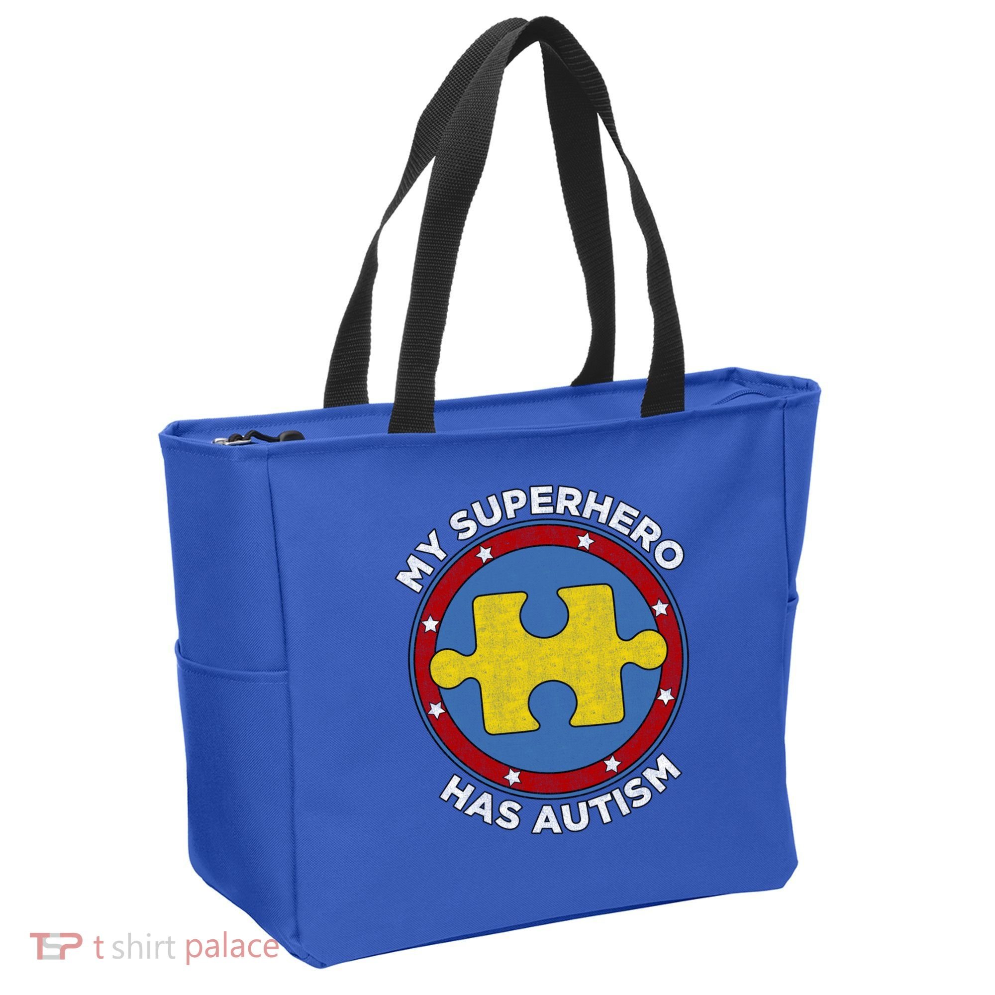 My Superhero Has Autism Awareness Gift Support Gift Tote Bag