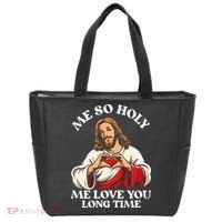 Me So Holy Jesus Love You Funny Tote Bag thumb 0