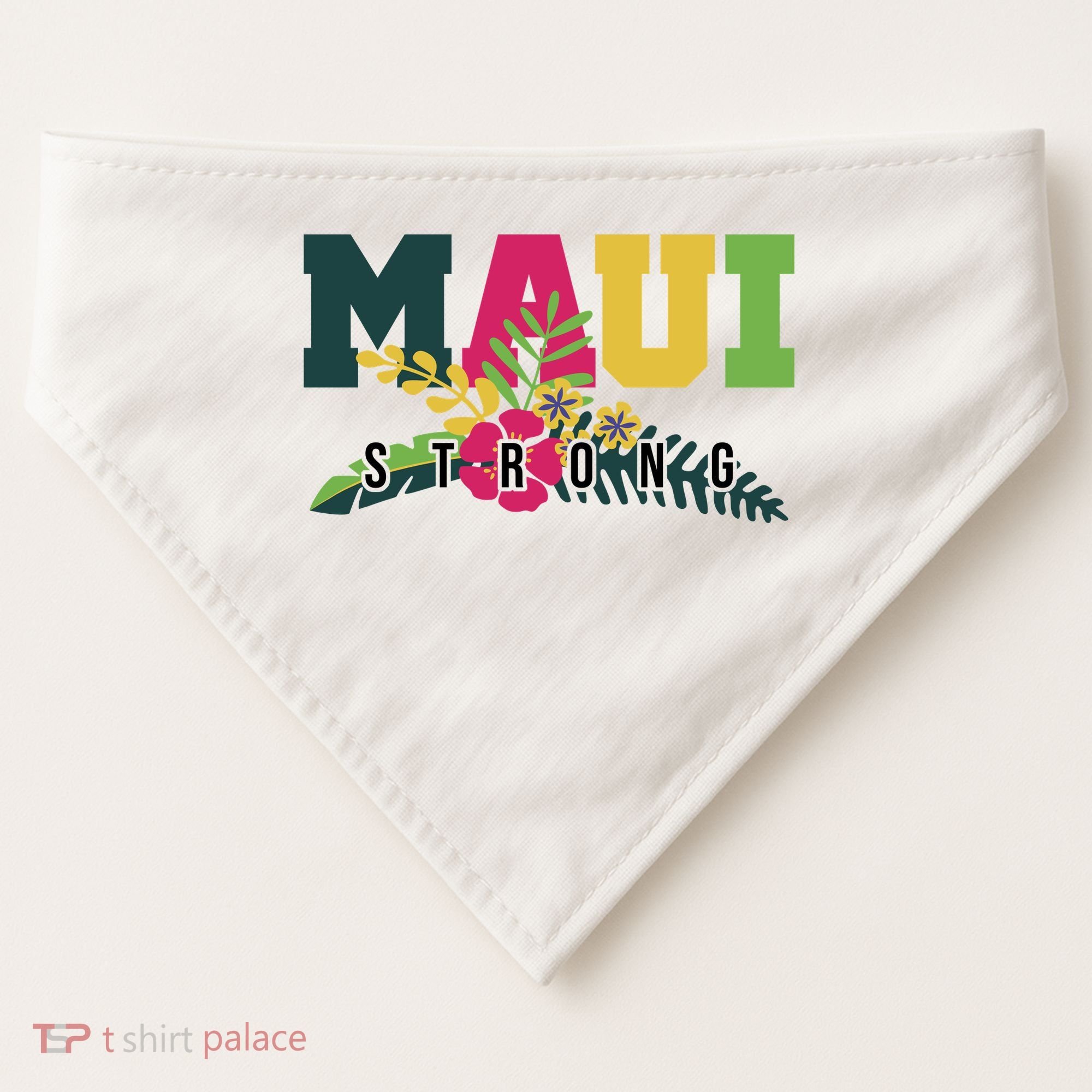 Maui Strong Hawaii Wildfire Relief USA-Made Doggie Bandana