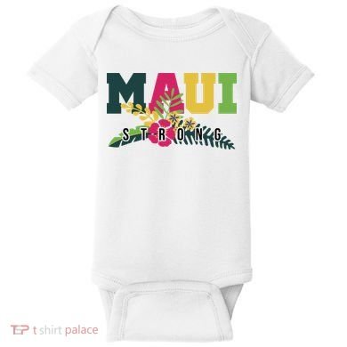 Maui Strong Hawaii Wildfire Relief Baby Bodysuit