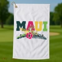 Maui Strong Hawaii Wildfire Relief Golf Towel thumb 1