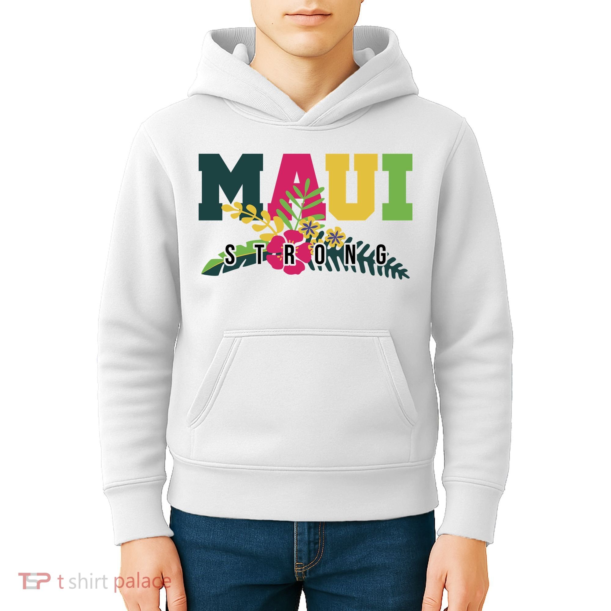 Maui Strong Hawaii Wildfire Relief Kids Hoodie