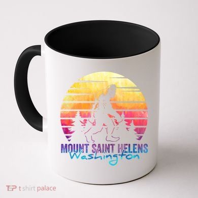 Mount Saint Helens Washington National Park Retro 80's Coffee Mug