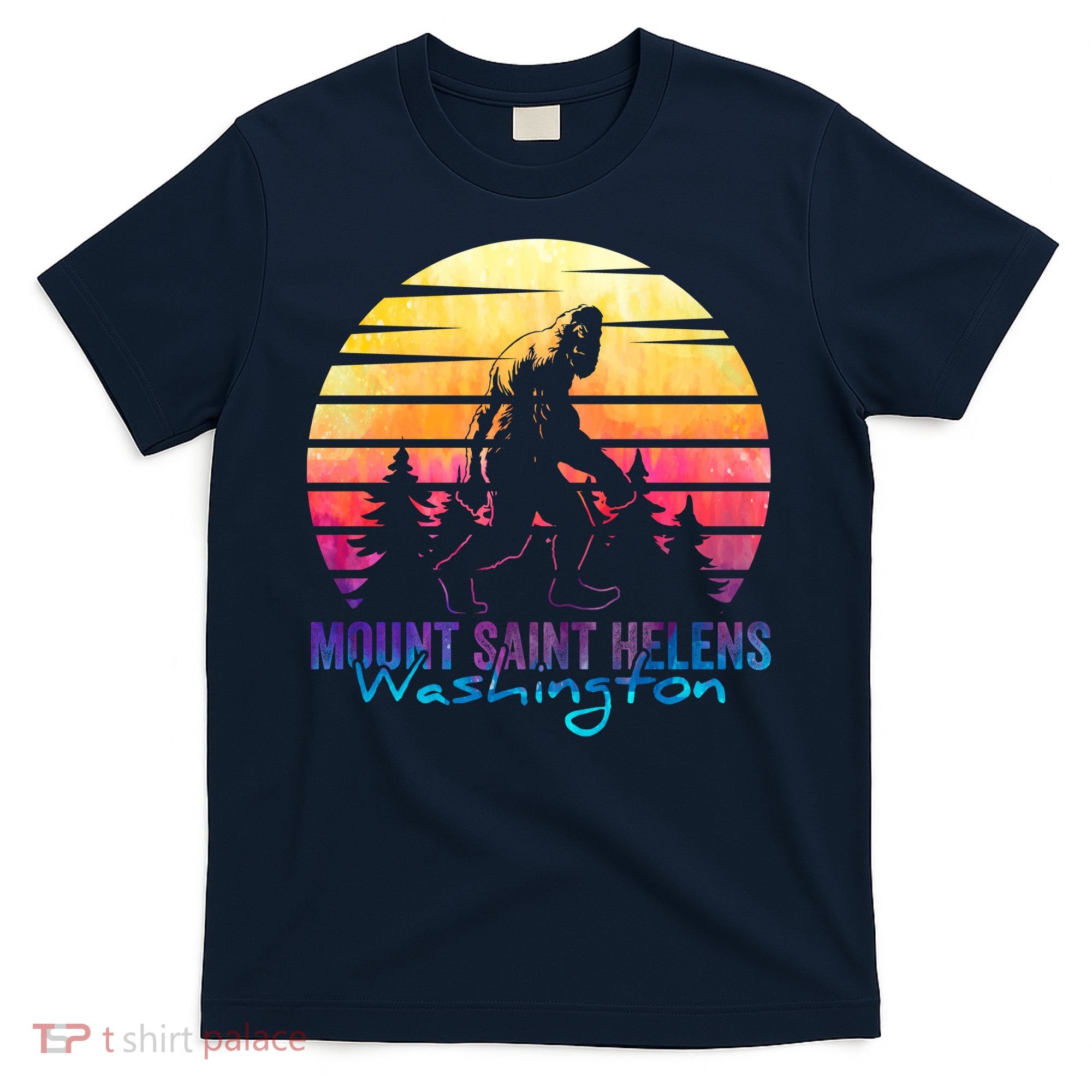 Mount Saint Helens Washington National Park Retro 80's T-Shirt