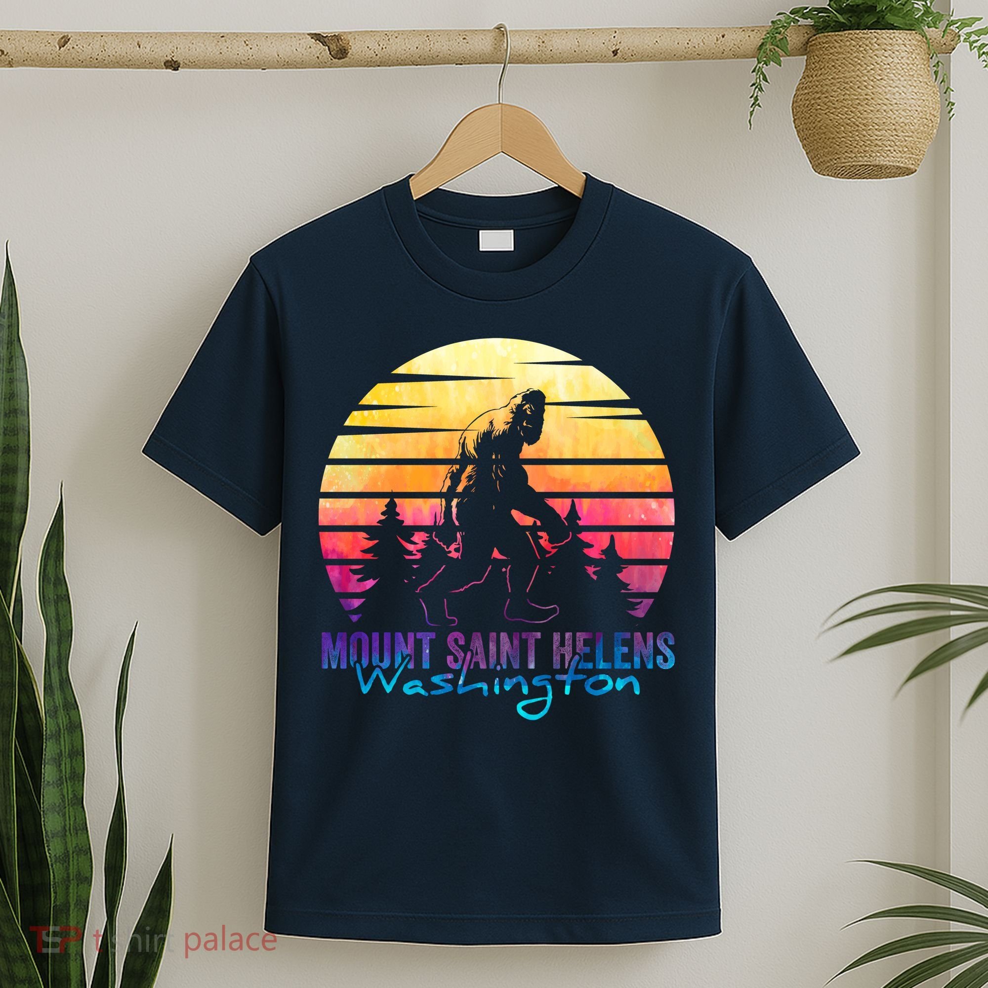 Mount Saint Helens Washington National Park Retro 80's T-Shirt