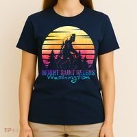 Mount Saint Helens Washington National Park Retro 80's T-Shirt thumb 4