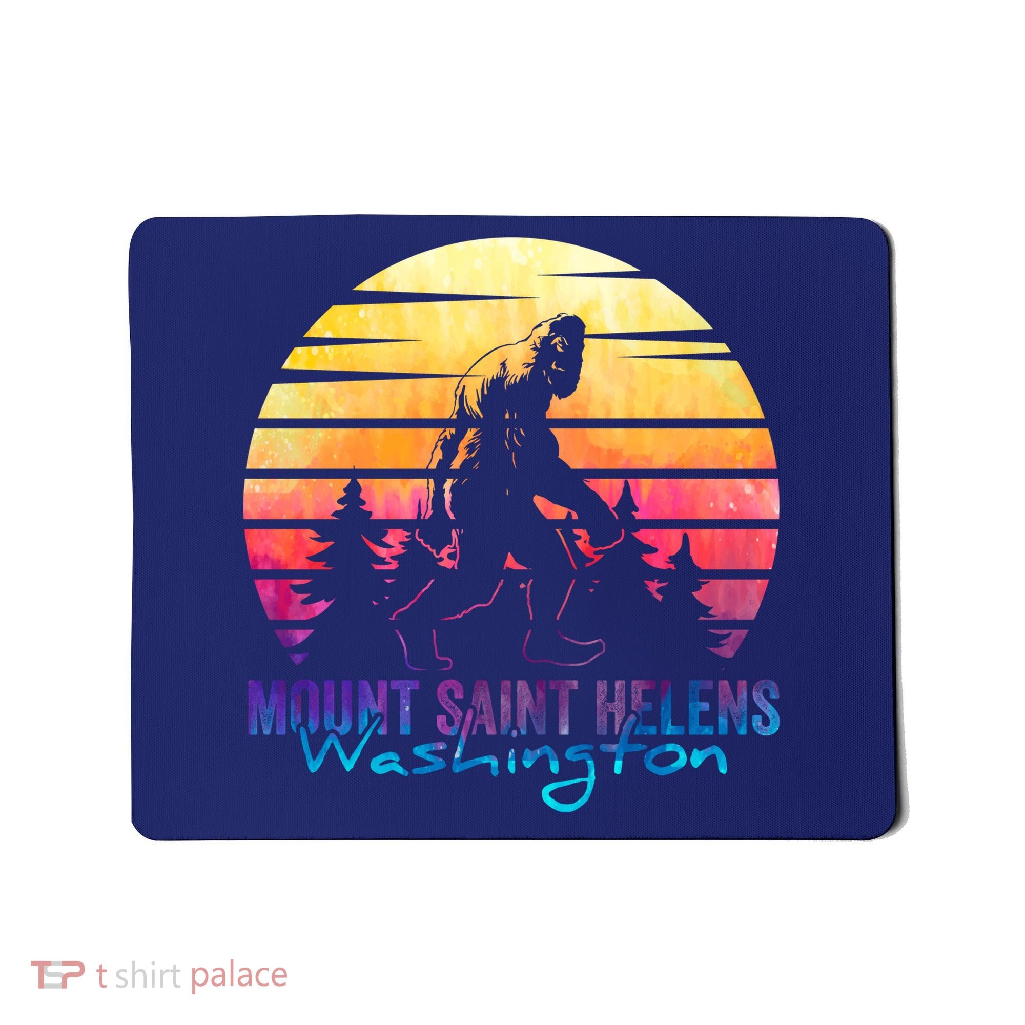 Mount Saint Helens Washington National Park Retro 80's Mousepad