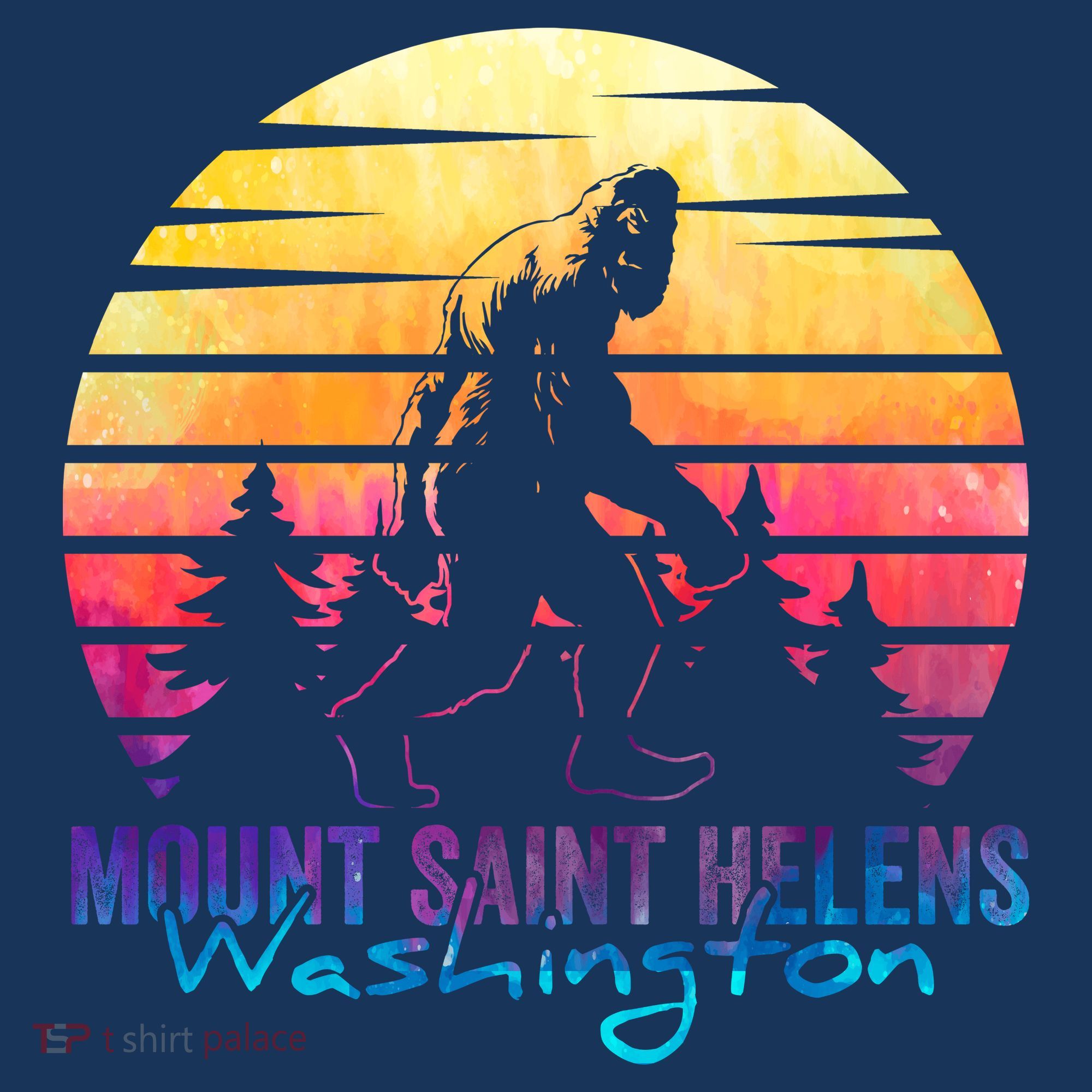 Mount Saint Helens Washington National Park Retro 80's Women's Tank Top