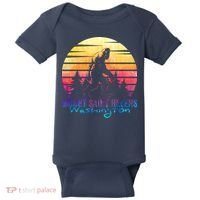 Mount Saint Helens Washington National Park Retro 80's Baby Bodysuit thumb 0