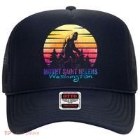 Mount Saint Helens Washington National Park Retro 80's Hat thumb 0