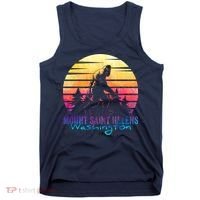 Mount Saint Helens Washington National Park Retro 80's Tank Top thumb 0