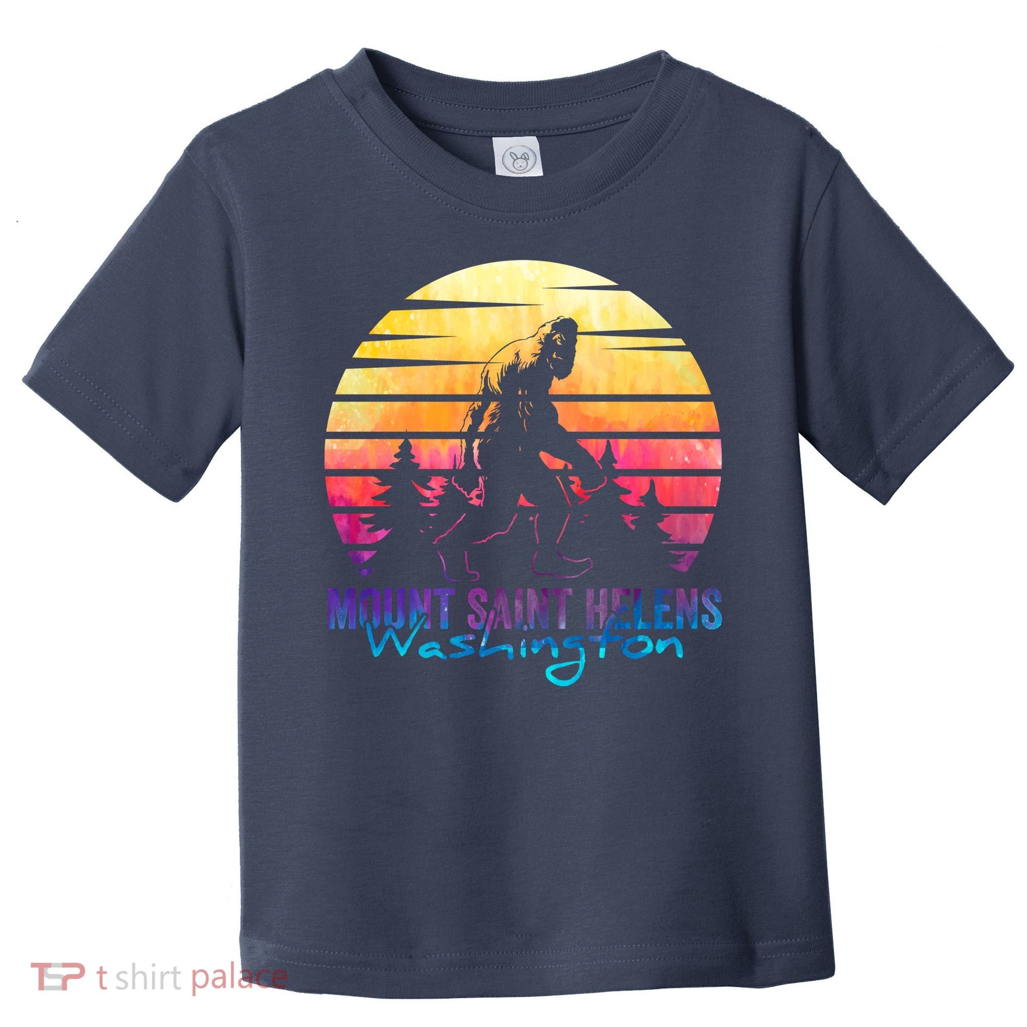 Mount Saint Helens Washington National Park Retro 80's Toddler T-Shirt