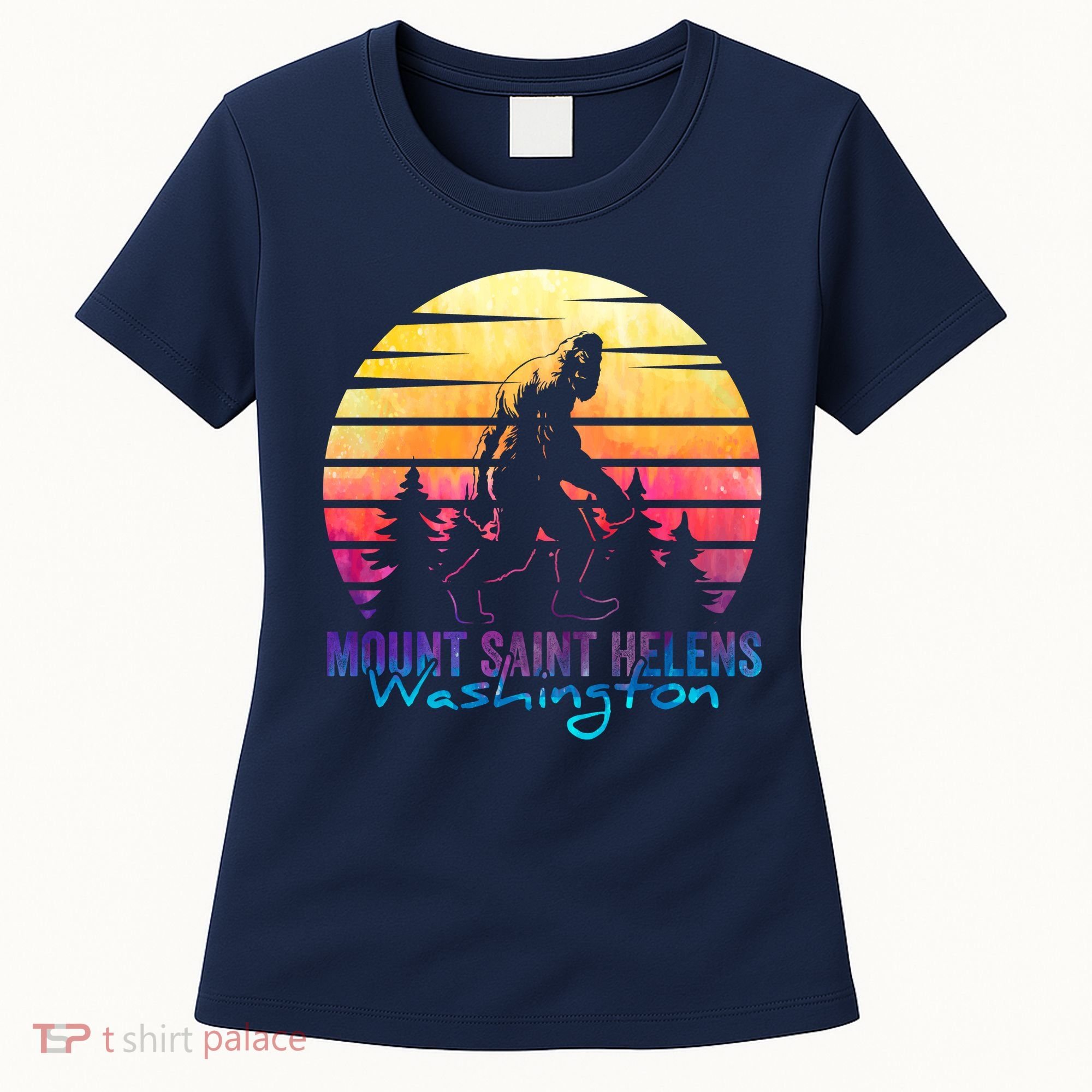 Mount Saint Helens Washington National Park Retro 80's Women's T-Shirt