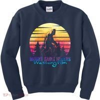 Mount Saint Helens Washington National Park Retro 80's Kids Sweatshirt thumb 0