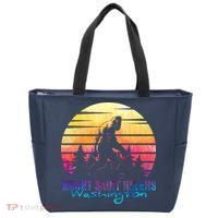 Mount Saint Helens Washington National Park Retro 80's Tote Bag thumb 0