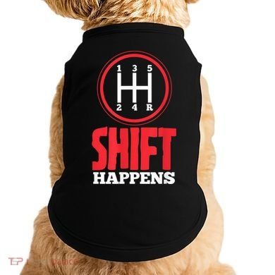 Mens Shift Happens Funny Mechanic Car Lover Doggie Tank