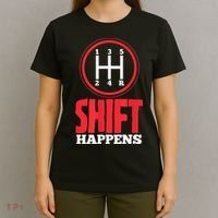 Mens Shift Happens Funny Mechanic Car Lover T-Shirt thumb 4