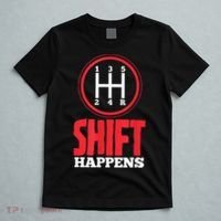 Mens Shift Happens Funny Mechanic Car Lover T-Shirt thumb 5