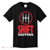Mens Shift Happens Funny Mechanic Car Lover Kids T-Shirt thumb 0