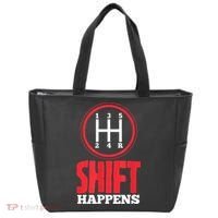 Mens Shift Happens Funny Mechanic Car Lover Tote Bag thumb 0