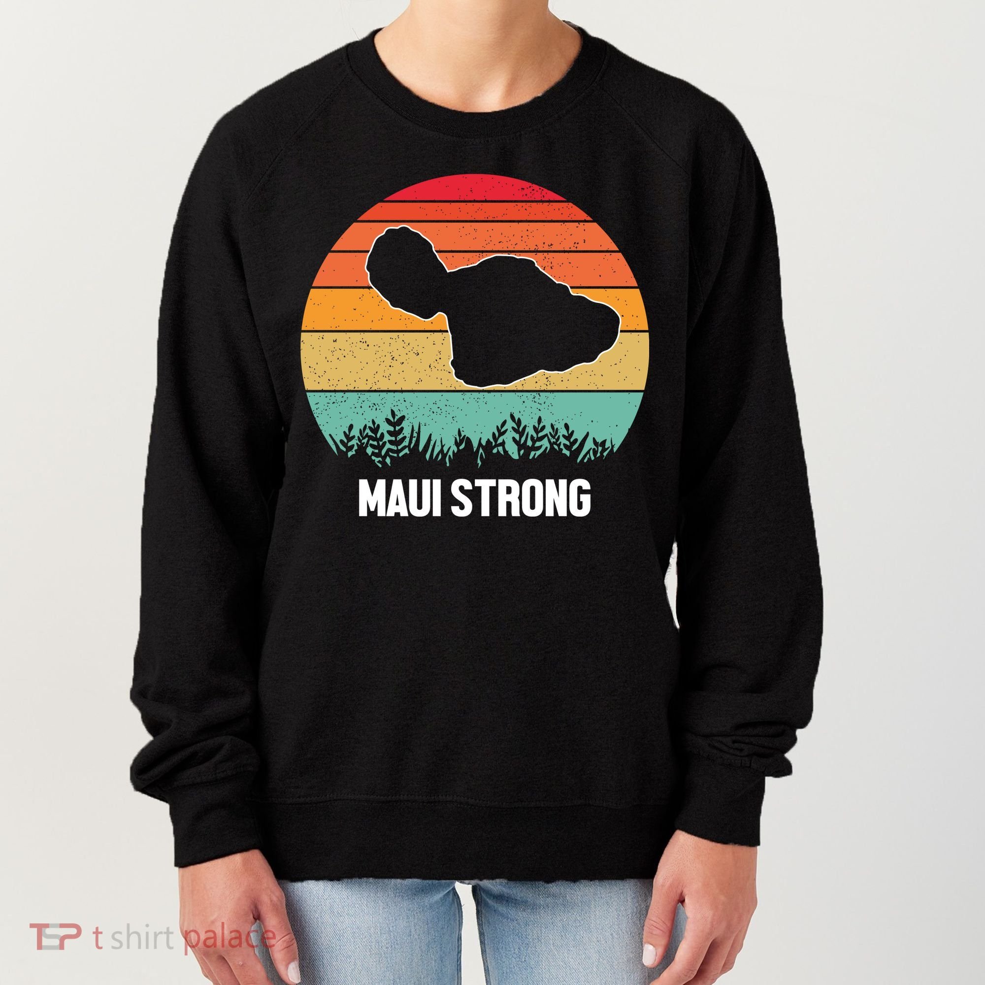 Maui Strong Hawaii Wildfire Sunset Women's Sweatshirt