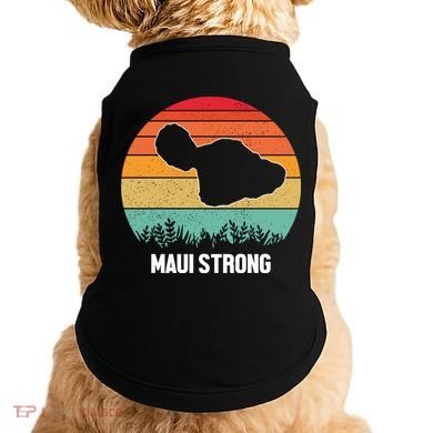 Maui Strong Hawaii Wildfire Sunset Doggie Tank
