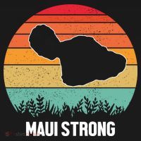 Maui Strong Hawaii Wildfire Sunset Apron thumb 3
