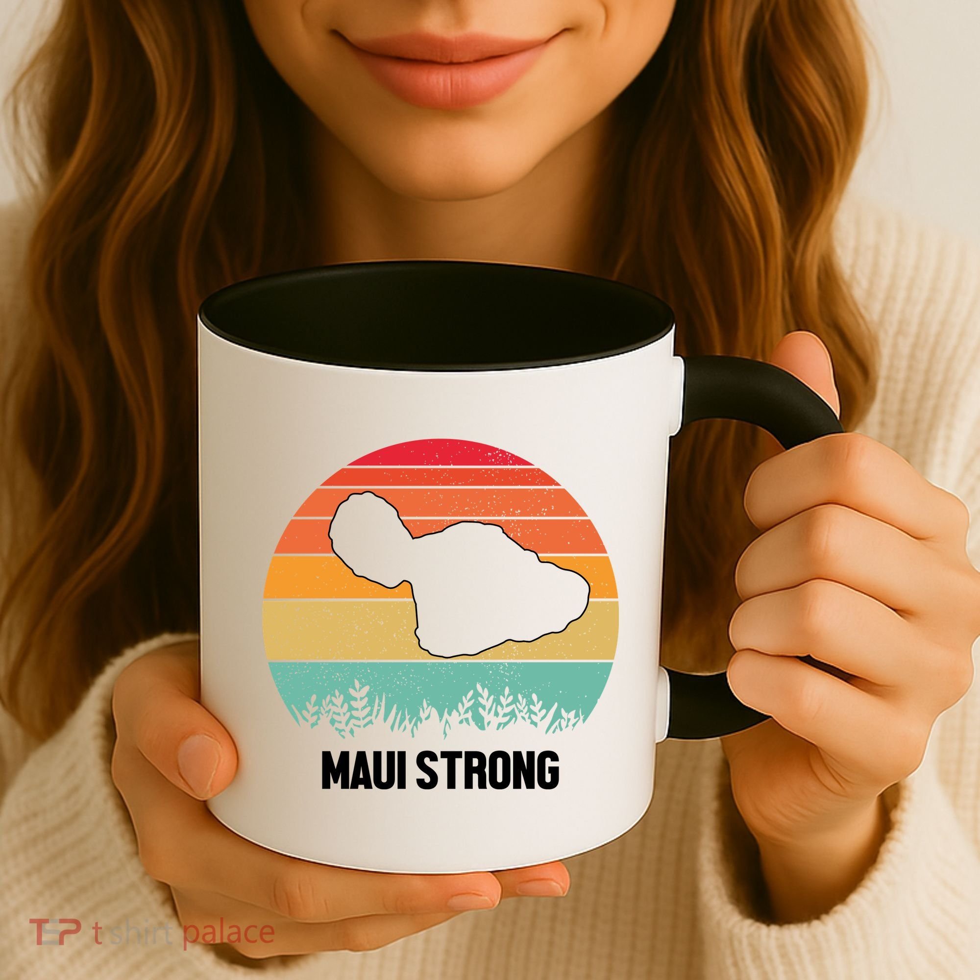 Maui Strong Hawaii Wildfire Sunset Coffee Mug
