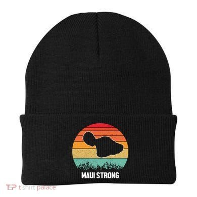 Maui Strong Hawaii Wildfire Sunset Beanie