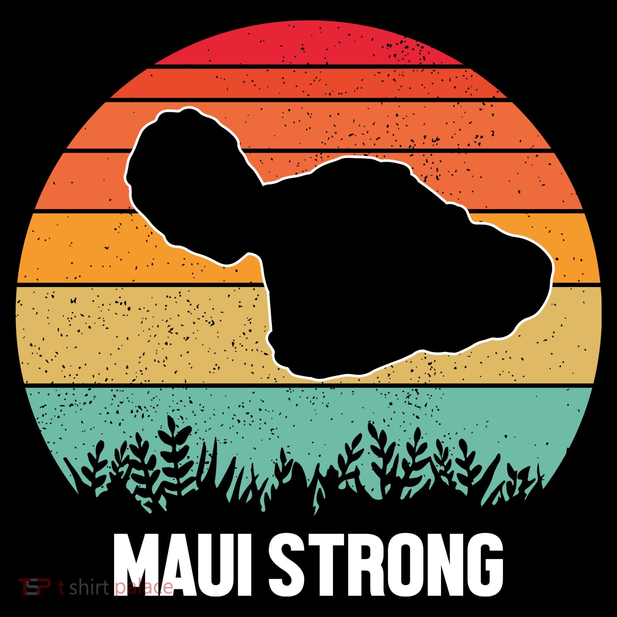 Maui Strong Hawaii Wildfire Sunset Women's Hoodie