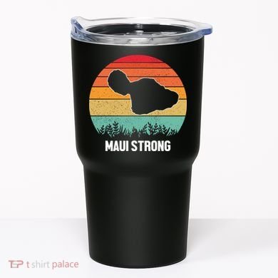 Maui Strong Hawaii Wildfire Sunset Tumbler