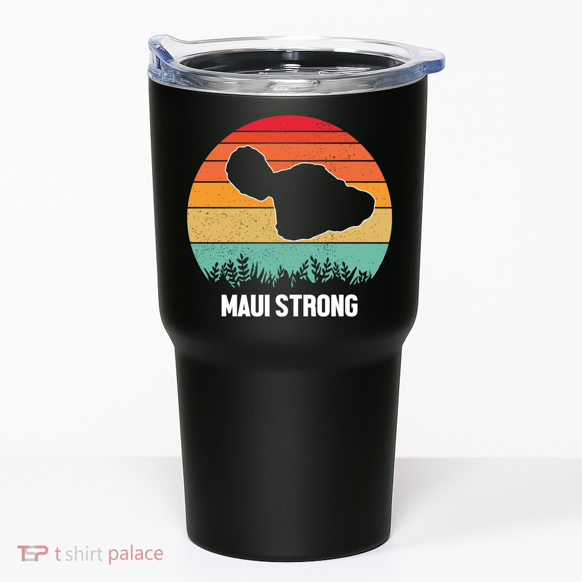 Maui Strong Hawaii Wildfire Sunset Tumbler