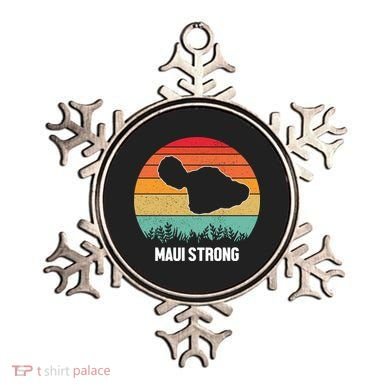 Maui Strong Hawaii Wildfire Sunset Ornament