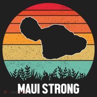Maui Strong Hawaii Wildfire Sunset Hat thumb 2