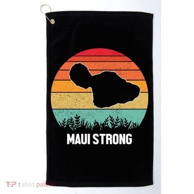 Maui Strong Hawaii Wildfire Sunset Golf Towel