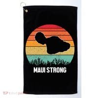 Maui Strong Hawaii Wildfire Sunset Golf Towel thumb 0