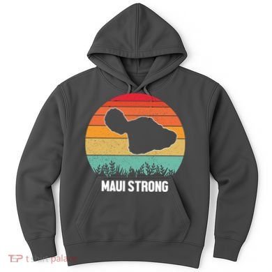 Maui Strong Hawaii Wildfire Sunset Hoodie