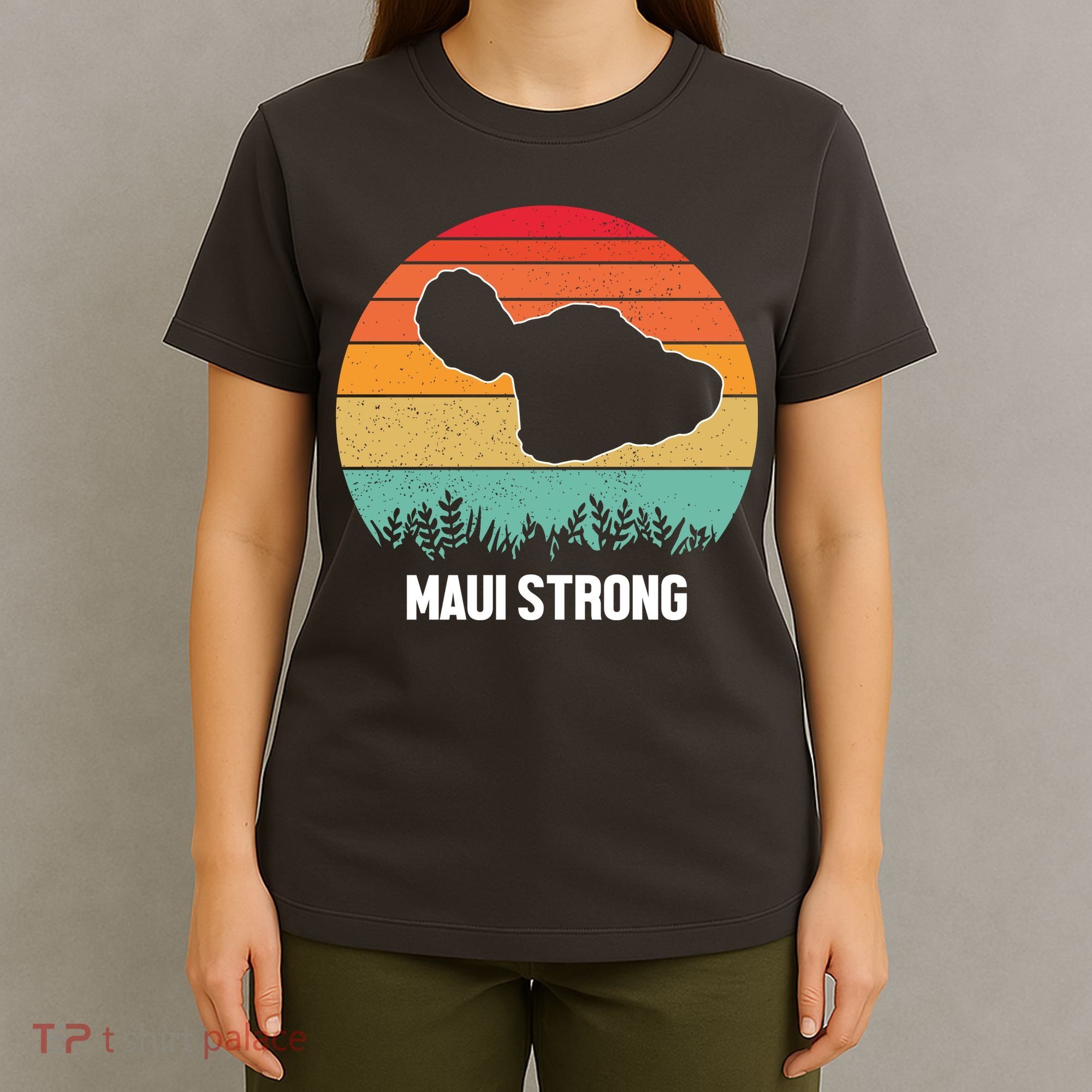 Maui Strong Hawaii Wildfire Sunset T-Shirt