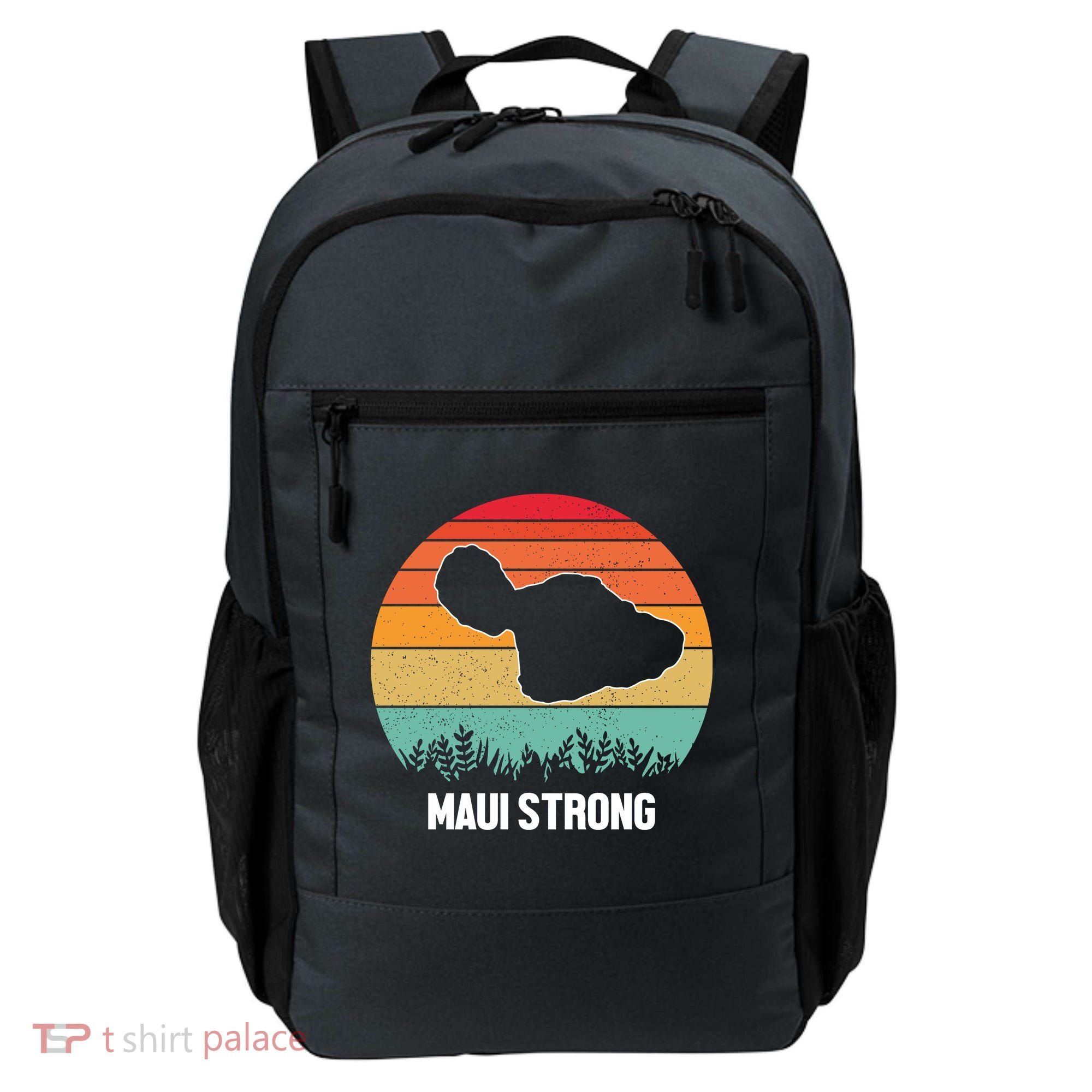 Maui Strong Hawaii Wildfire Sunset Backpack