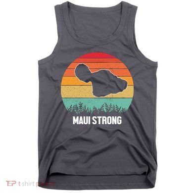 Maui Strong Hawaii Wildfire Sunset Tank Top