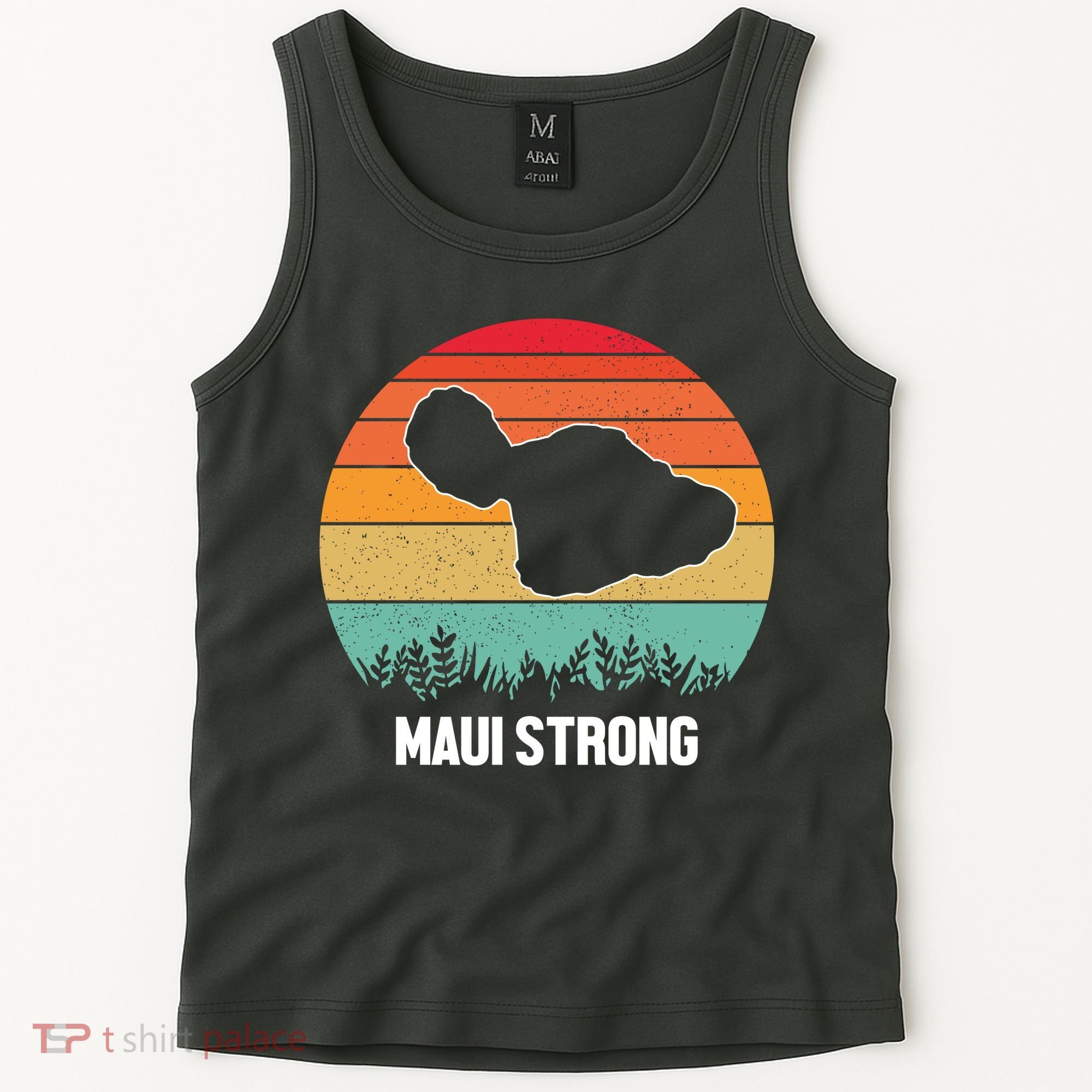 Maui Strong Hawaii Wildfire Sunset Tank Top