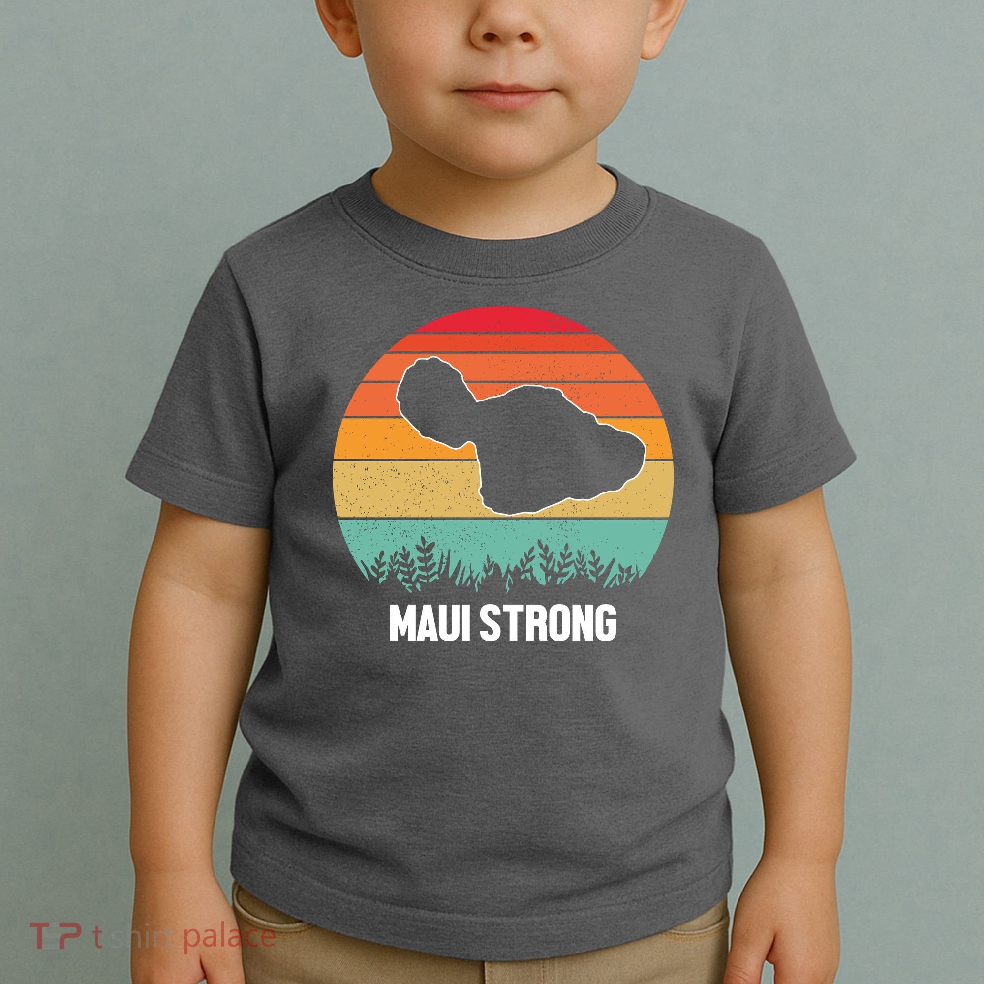 Maui Strong Hawaii Wildfire Sunset Toddler T-Shirt