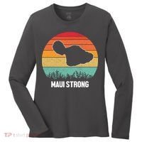 Maui Strong Hawaii Wildfire Sunset Women's Long Sleeve Shirt thumb 0