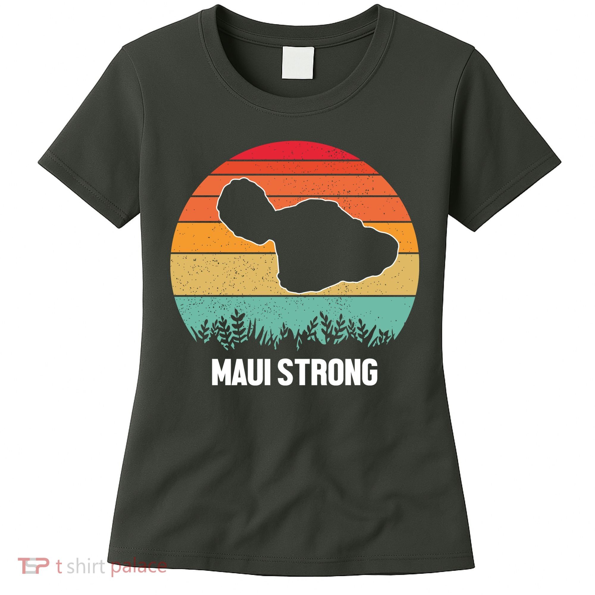Maui Strong Hawaii Wildfire Sunset Women's T-Shirt