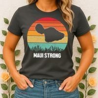 Maui Strong Hawaii Wildfire Sunset Women's T-Shirt thumb 2