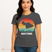 Maui Strong Hawaii Wildfire Sunset Women's T-Shirt thumb 4